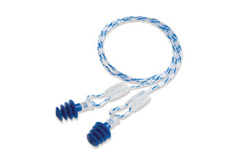 Imágen de Howard Leight Clarity Azul Regular Reutilizable Cuatro bridas Tapones para los oídos (Imagen principal del producto)