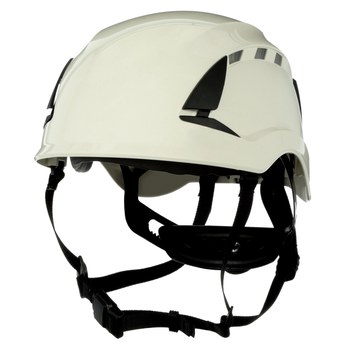 3M SecureFit X5000 X5001V-ANSI Blanco Plástico Casco - Suspensión 6 puntos - Ajuste Trinquete - 076308-94307