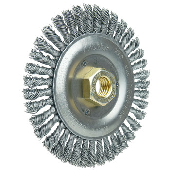 Weiler Roughneck 08756 Cepillo de rueda - Anudado - Circular trenzado Acero cerda