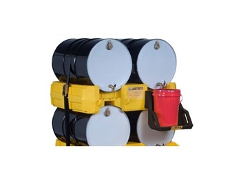 Imágen de Justrite Amarillo Ecopolyblend 1500 lb Estante apilador para tambor (Imagen principal del producto)