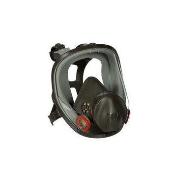 3M 6000 Series 6700 Respirador de máscara de careta completa 54145 - tamaño Pequeño - Gris - Silicón/elastómero termoplástico - 4 puntos suspensión