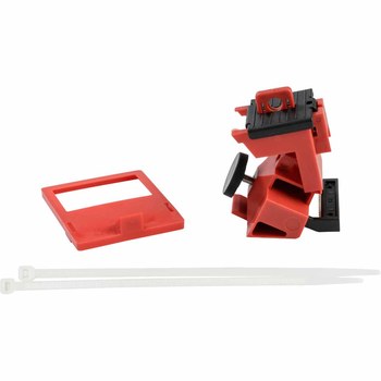 Imágen de Brady TAGLOCK Rojo Nailon reforzado con fibra de vidrio/Polipropileno Dispositivo de bloqueo de disyuntor (Imagen principal del producto)