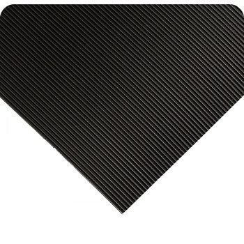 Imágen de Wearwell 702 Negro (bordes amarillos) Vinilo Tapete de trabajo no conductivo (Imagen principal del producto)