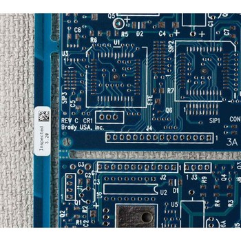 Brady UltraTemp B33-103-717 Rollo de etiquetas troqueladas para impresoras - 1.2 pulg. x 0.25 pulg. - Poliimida - Blanco - B-717