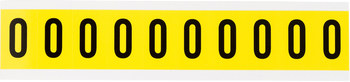 Imágen de Brady Serie 34 Negro sobre amarillo Interior Paño de vinilo Serie 34 Número 3430-0 Etiqueta de número (Imagen principal del producto)