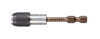 Vega Tools Impactech 1/4 pulg. Magnético De Liberación Rápida Portabrocas P175MH1QD2-C1 - Acero S2 Y Acero Inoxidable - 3 pulg. Longitud - Bronce Gunmetal acabado - 02084