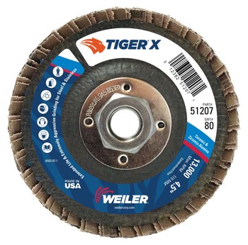 Weiler Tiger X Tipo 29 - 4-1/2 pulg - 80 - 51207