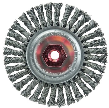Weiler Roughneck 13126 Cepillo de rueda - Anudado - Circular trenzado Acero cerda