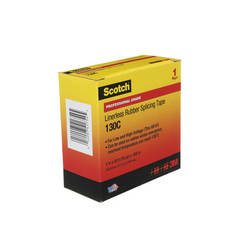 3M Scotch 130C Negro Cinta aislante - 2 pulg. x 30 pies - Grosor 30 mil - 41754