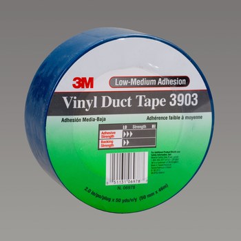 3M 3903 Azul Cinta para ductos - 2 pulg. Anchura x 50 yd Longitud - 6.5 mil Espesor - 06978