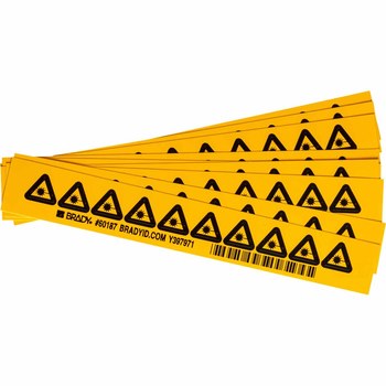 Imágen de Brady Negro sobre amarillo Triángulo Vinilo 60187 Etiqueta/advertencia de peligro de láser (Imagen principal del producto)