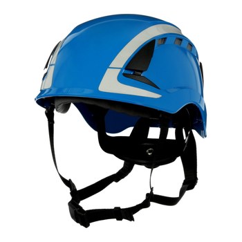 3M SecureFit X5000 X5003VX-ANSI Azul Plástico Casco - Suspensión 6 puntos - Ajuste Trinquete - 076308-94293