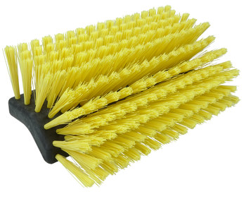 Weiler Green Works 423 Cepillo para fregar de dos niveles - Plástico reciclado - 10 pulg. - Amarillo - 42372