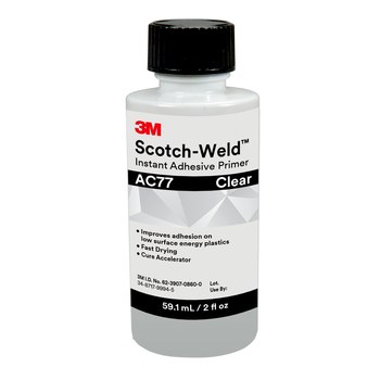 3M Scotch-Weld AC77 Imprimación adhesiva de cianoacrilato Transparente Líquido 2 fl oz Botella - 62728