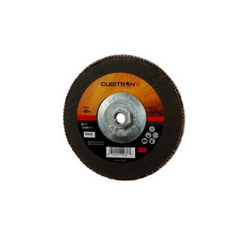 3M Cubitron II Tipo 27 - Óxido de aluminio cerámico - 7 pulg. - 40+ - Grueso - 55638