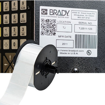 Imágen de Brady Plateado Poliéster Transferencia térmica B33-19-434 Rollo de etiquetas para impresora de transferencia térmica troquelado (Imagen principal del producto)