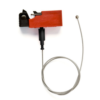 Imágen de Brady EZ Panel Loc Rojo Plástico Dispositivo de bloqueo de disyuntor (Imagen principal del producto)