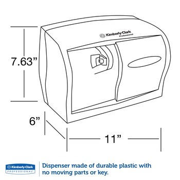Kimberly-Clark 09604 Dispensador de papel higiénico - Gris