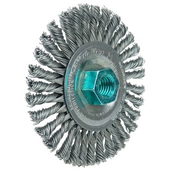 Weiler Roughneck 13127 Cepillo de rueda - Anudado - Circular trenzado Acero cerda