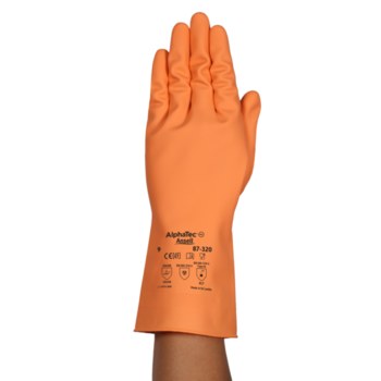 Ansell AlphaTec 87-320 9 Látex de caucho natural Látex de caucho natural Guantes resistentes a productos químicos - 076490-70221
