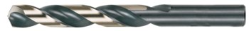 Cle-Line 1878 Heavy-Duty Taladro de Jobber - Corte de mano derecha - Punta Dividir 135° - Acabado Negro Y Oro - Longitud Total 4 pulg. - Flauta Espiral - Acero de alta velocidad - Vástago Recto con 3 facetas - C18012