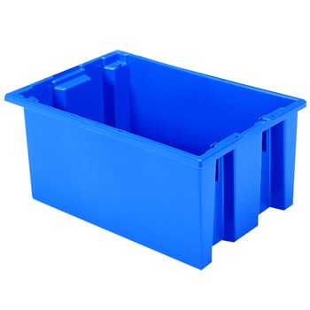 Imagen de Akro-mils 35200 0.8 ft³, 6.1 gal 55 lb Azul Polímero de grado industrial Contenedor apilable (Imagen principal del producto)