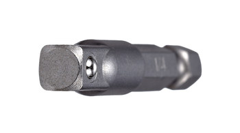 Vega Tools 1/4 pulg. Unidad Hex Adaptador 1250ADP14 - 1/4 pulg. cuadrado macho - 10 pulg. Longitud - Acero S2 Modificado - Gris Gunmetal acabado - 02187