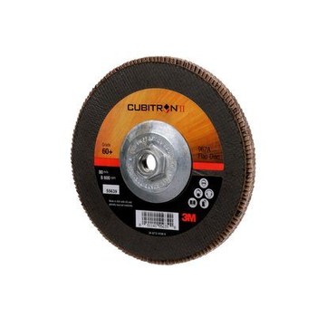 3M Cubitron II Tipo 27 - Óxido de aluminio cerámico - 7 pulg. - 60+ - Mediano - 55639