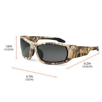 Ergodyne Skullerz ODin Universal Lentes de seguridad lente Humo - 720476-50333
