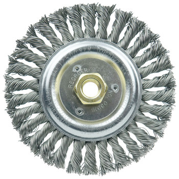 Weiler Roughneck 08916 Cepillo de rueda - Anudado - Circular trenzado Acero cerda