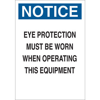Imágen de Brady B-401 Poliesterino de alto impacto Rectángulo Blanco Inglés Cartel de seguridad del equipo 23057 (Imagen principal del producto)