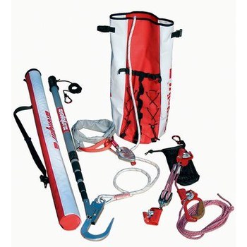DBI-SALA Rollgliss R250 Rojo Kit de rescate de poste - Longitud 33 pies - 840779-00288