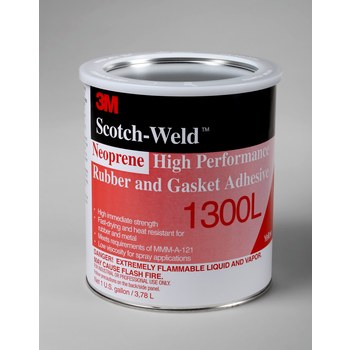 3M Neoprene High Performance 1300L Adhesivo de caucho y juntas Amarillo Líquido 1 gal Lata - 19931