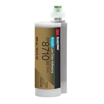 3M Scotch-Weld DP8710NS Negro Base y acelerador (B/A) Adhesivo acrílico, 45 ml Duo-Pak | RSHughes.mx