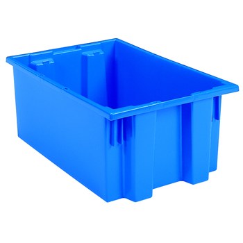 Imagen de Akro-mils 35190 1.2 ft³, 9 gal 65 lb Azul Polímero de grado industrial Contenedor apilable (Imagen principal del producto)