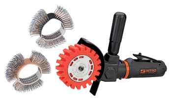 Dynabrade NitroZip Acondicionador de superficies/herramienta de eliminación de franjas de calcomanías NZ1K - 0.5 hp - dynabrade nz1k