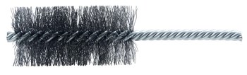Weiler Acero Espiral doble Cepillo en tubo - 5 pulg. longitud - Diámetro 1 1/4 pulg. - Diámetro de la cerda 0.010 pulg. - 21167