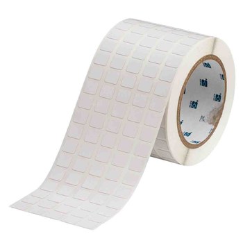 Brady UltraTemp THT-12-719-10 Rollo de etiquetas troqueladas para impresoras - 0.5 pulg. x 0.437 pulg. - Poliimida - Blanco - B-719
