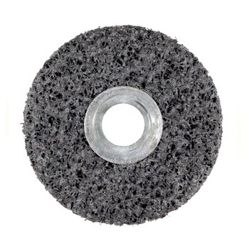 3M Scotch-Brite Unificado Carburo de silicio Duro Rueda de desbaste - Muy áspero grado - Accesorio Eje - Diámetro 1 1/2 pulg. - Agujero Central 1/4 pulg. - Grosor 1/2 pulg. - 27899