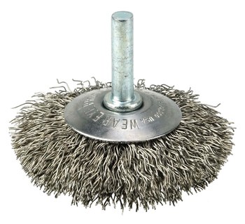 Weiler 17935 Cepillo de rueda - Rizado Acero inoxidable cerda