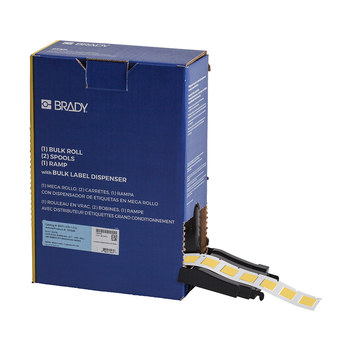 Imágen de Brady PermaSleeve Amarillo Transferencia térmica BM-375-1-312-YL Etiquetas termorretráctiles para cables y alambres (Imagen principal del producto)
