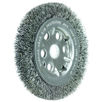 Weiler 01502 Cepillo de rueda - Rizado Acero cerda