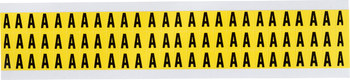 Imágen de Brady 34 Series Negro sobre amarillo Interior Paño de vinilo 34 Series Carta 3410-A Etiqueta en forma de letra (Imagen principal del producto)