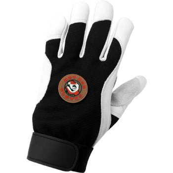 Global Glove AV3008 Negro/Blanco Grande Cuero Piel de cabra Cuero Guantes de mecánico - av3008 lg