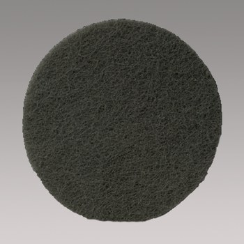 3M Scotch-Brite Hookit No tejido Carburo de silicio Gris Disco de velcro - Carburo de silicio - 8 pulg. - Ultrafino - 30186