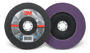 3M 769F Tipo 29 Recubierto Óxido de aluminio cerámico Disco de Aletas - Diámetro 7 pulg. - Agujero Central 7/8 pulg. - 05913