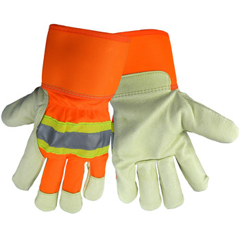 Imágen de Global Glove 2900HVKW Naranja/Blanco Pequeño Cuero Piel de cerdo Guantes para condiciones frías (Imagen principal del producto)