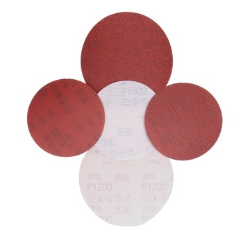 3M Hookit Recubierto Óxido de aluminio Marrón Disco de película velcro - Óxido de aluminio - 3 pulg. - P600 - Muy fino - 87032