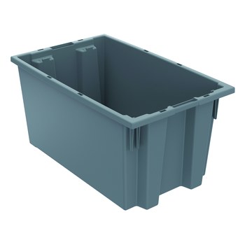Imagen de Akro-mils 35185 0.76 ft³, 5.69 gal 60 lb Gris Polímero de grado industrial Contenedor apilable (Imagen principal del producto)