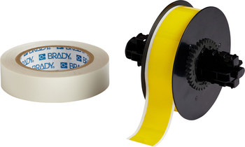 Imágen de Brady ToughStripe Amarillo brillante Interior Poliéster Transferencia térmica B30C-1125-483YL-KT Cinta imprimible para marcar el piso con sobrelaminado (Imagen principal del producto)